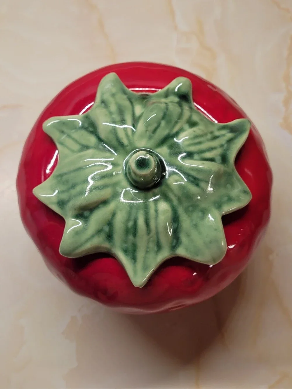 1970's Vintage House Of Webster Ceramic Strawberry Cookie Jar